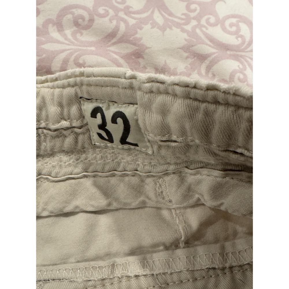 Abercrombie & Fitch Cargo Shorts Men 32 Beige Khaki Pocket Button Fly Drawstring - Picture 7 of 7